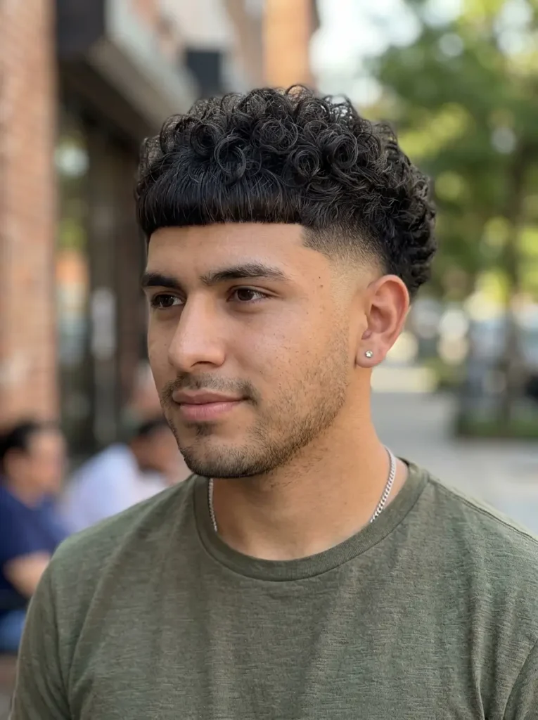 Edgar Haircut for Curly Hair