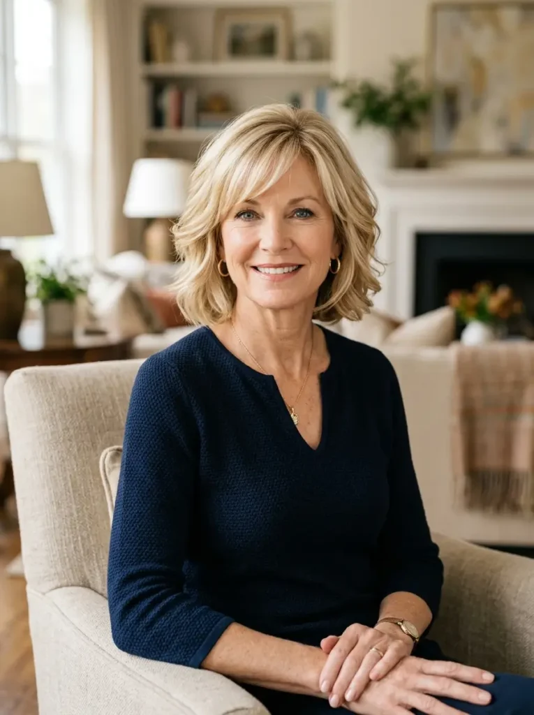 Elegant Blonde Hairstyles for Mature Women