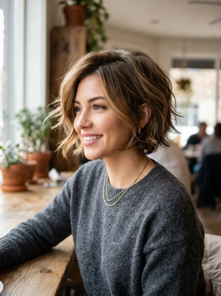 Feathered Bob Haircut