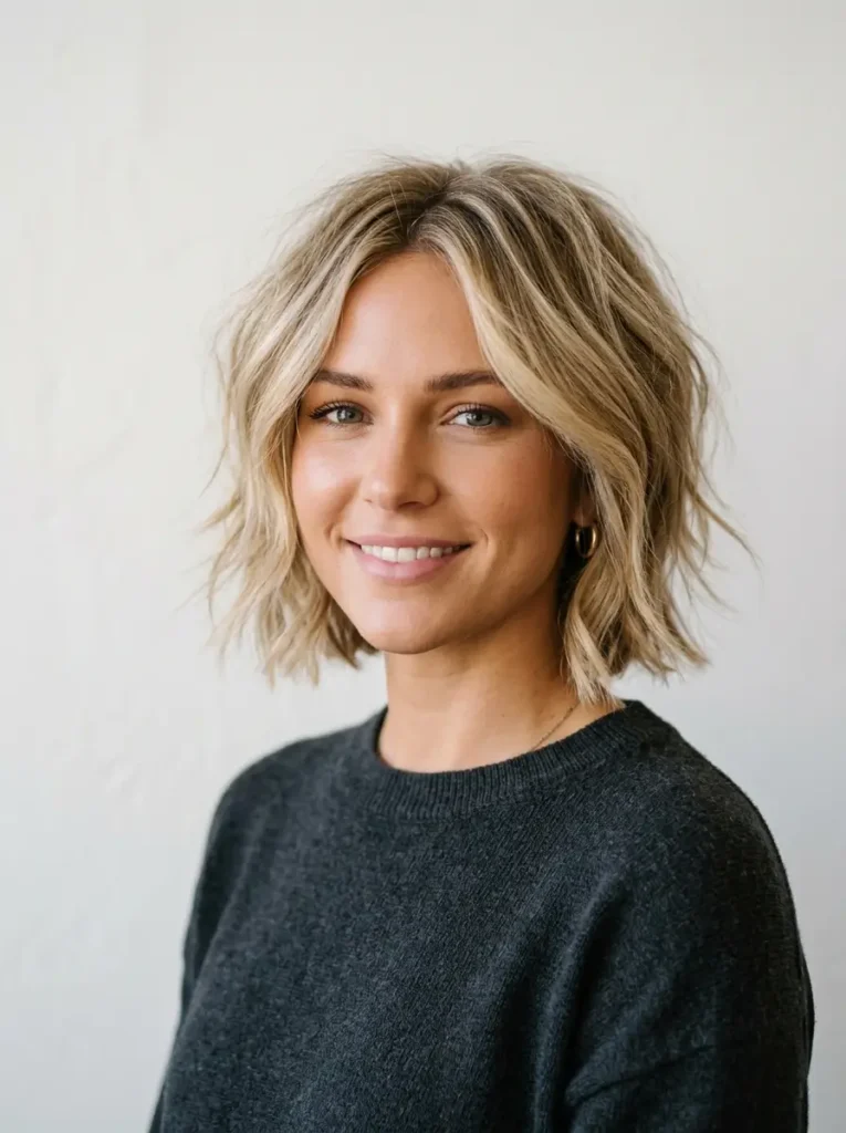 Feathered Choppy Bob