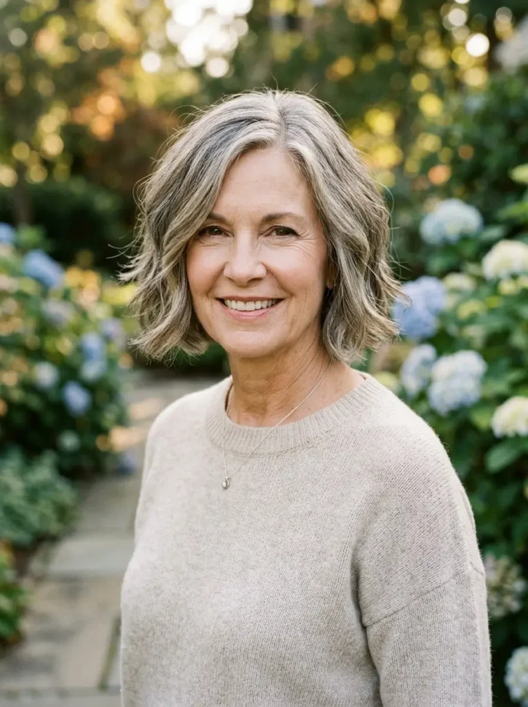Flattering Bob for Older Women
