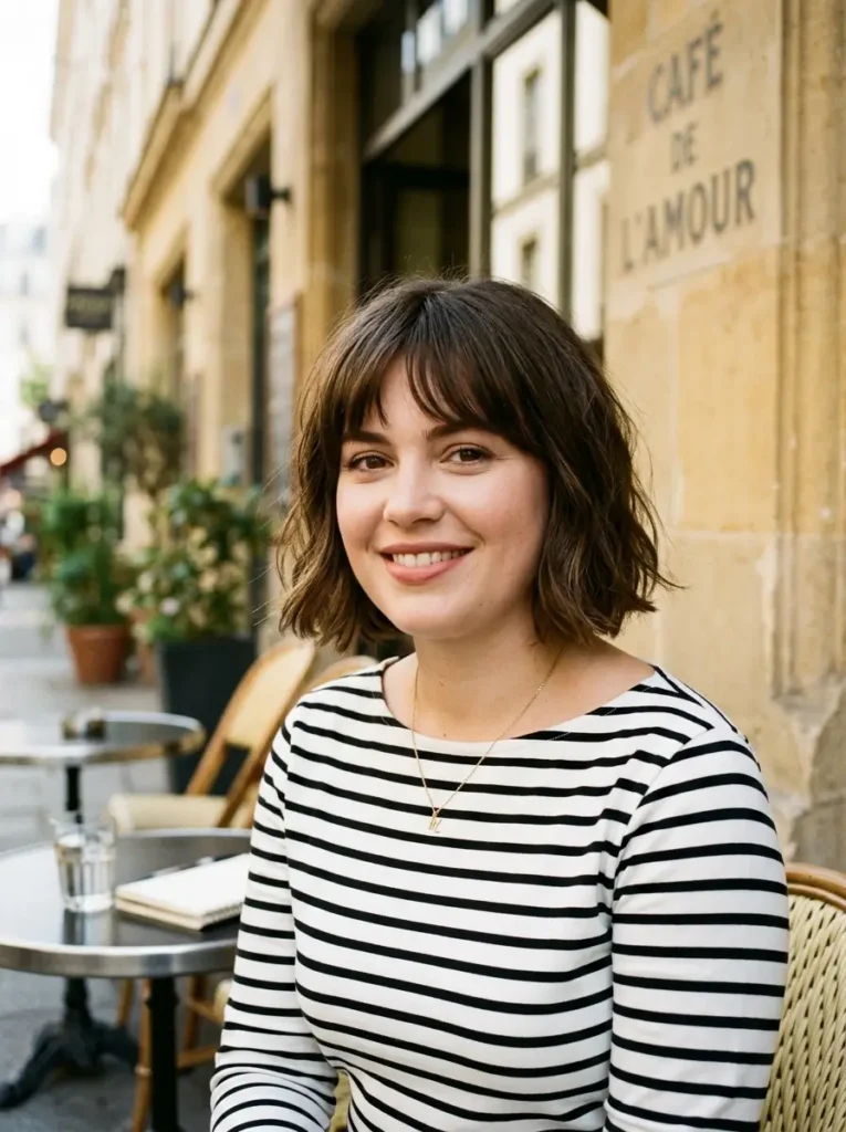 French Bob for Round Face