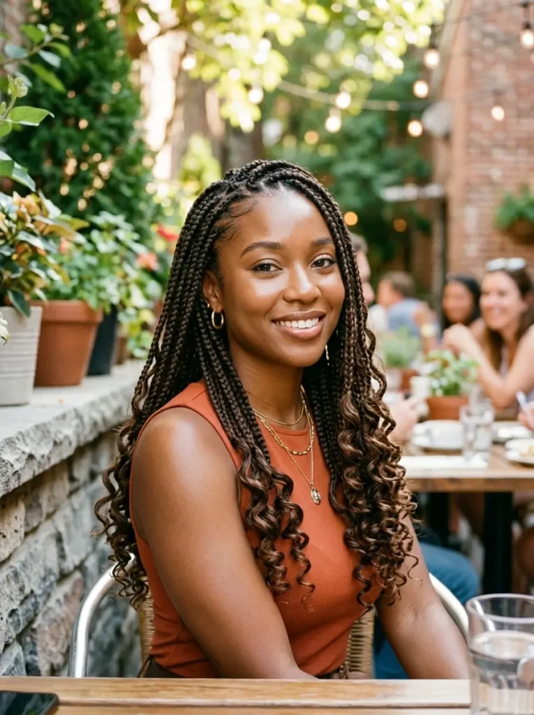 Goddess French Curl Braids