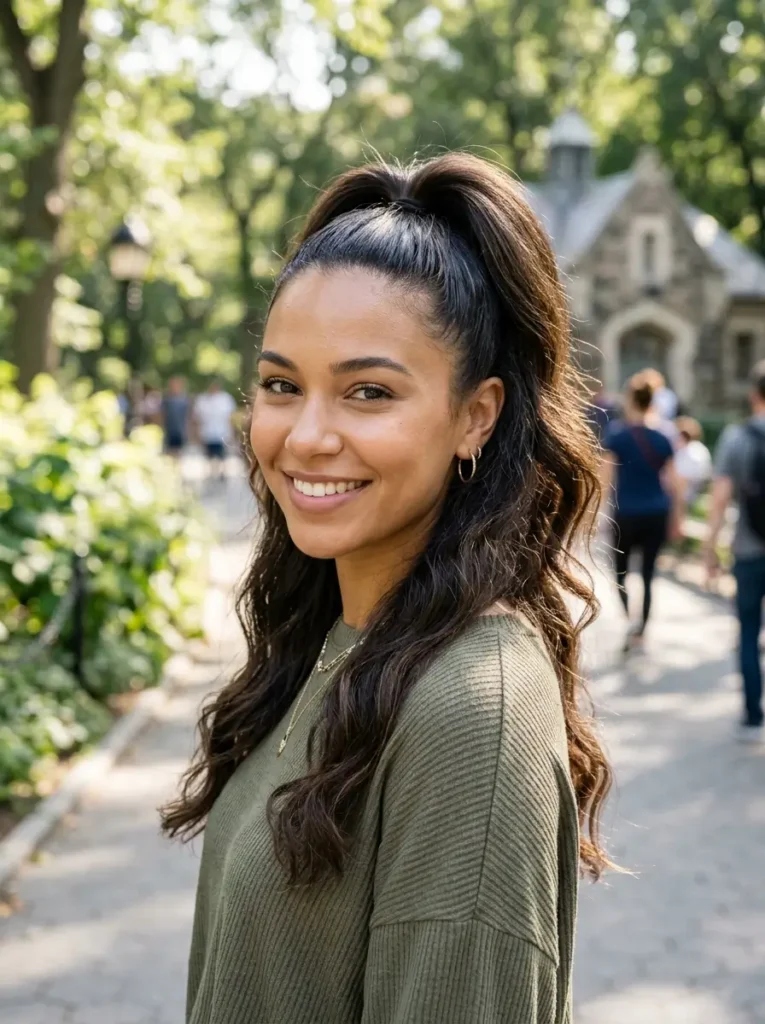 Half-Up High Ponytail