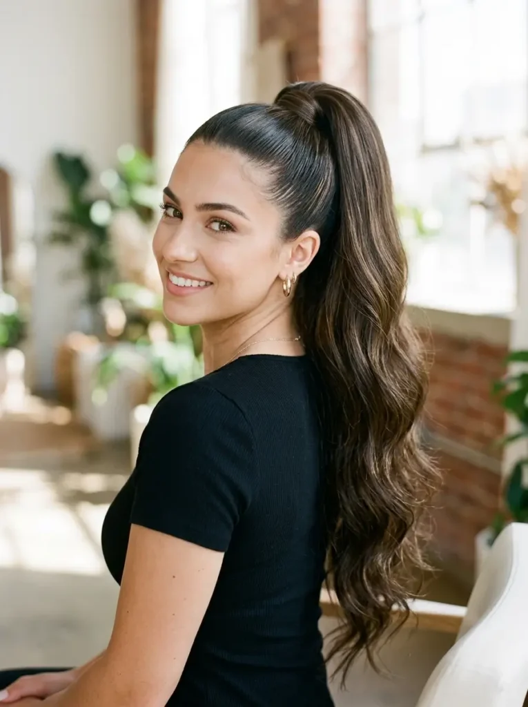 High Ponytail with Extensions