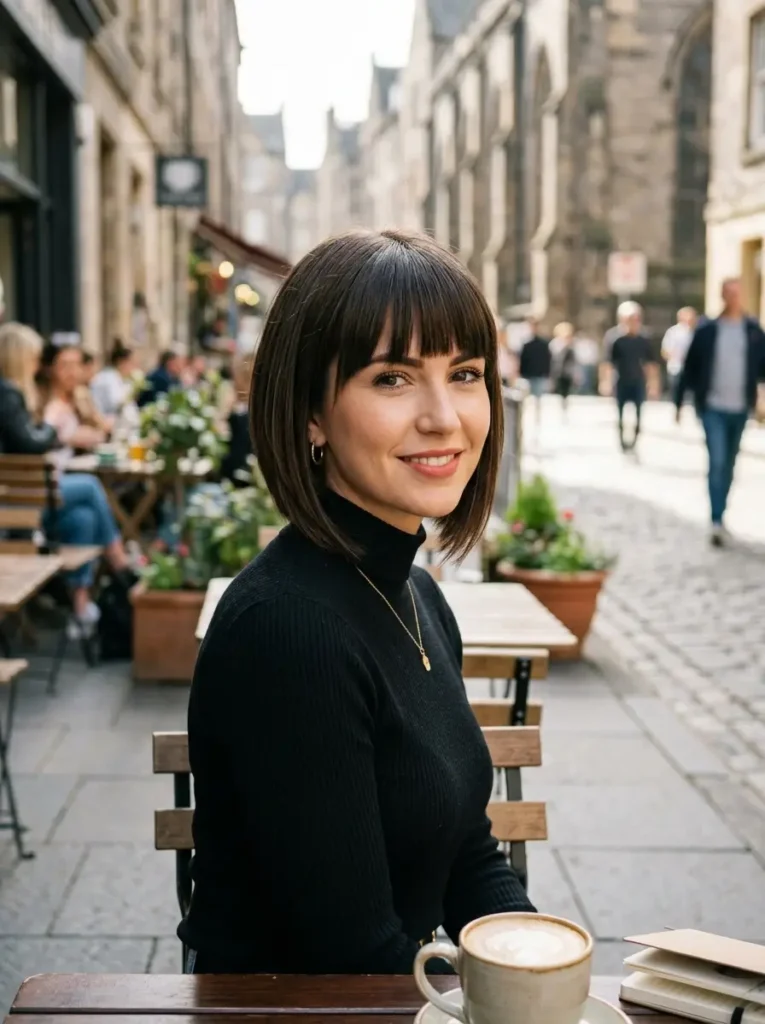 Inverted Bob with Bangs