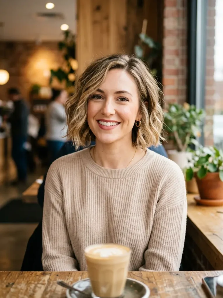 Jaw-Length Wavy Bob