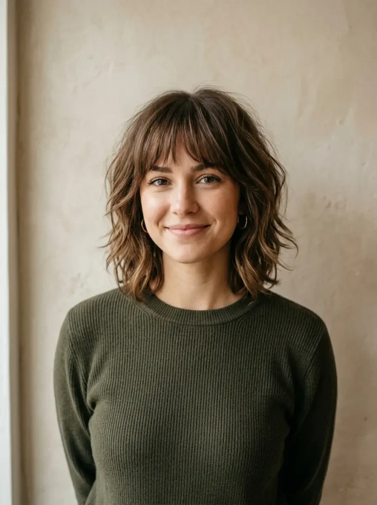 Layered Bob with Fringed Bangs