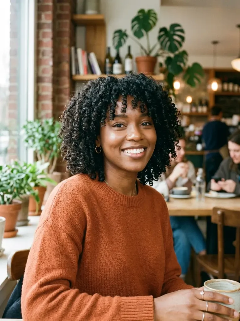 Layered Curly Bob