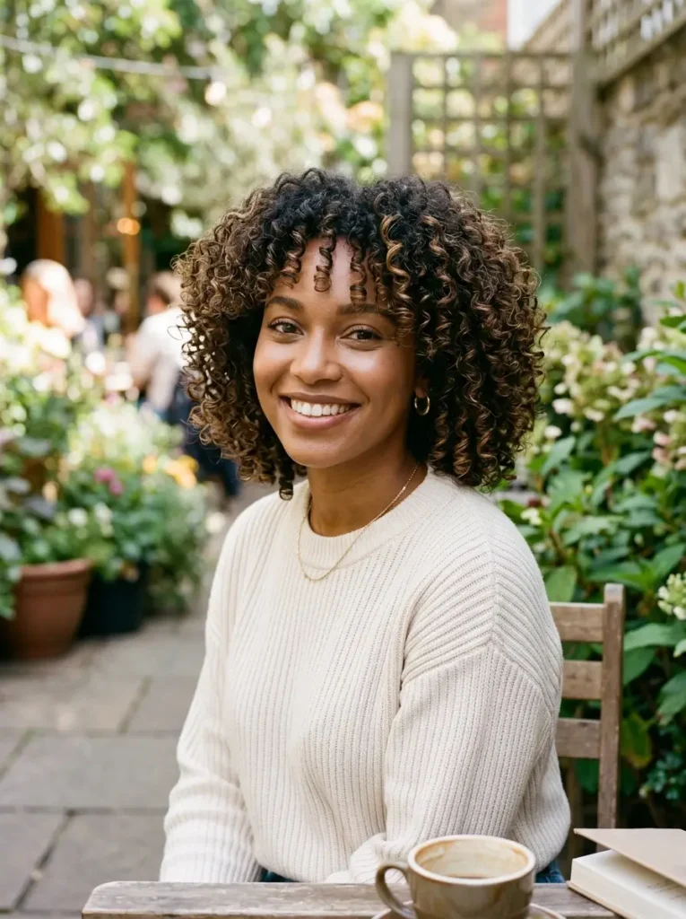 Layered Curly Bob