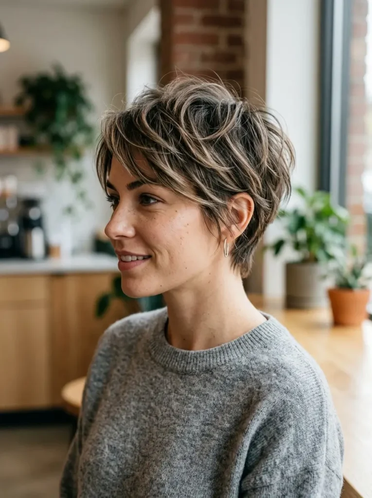Layered Pixie Cut for Women