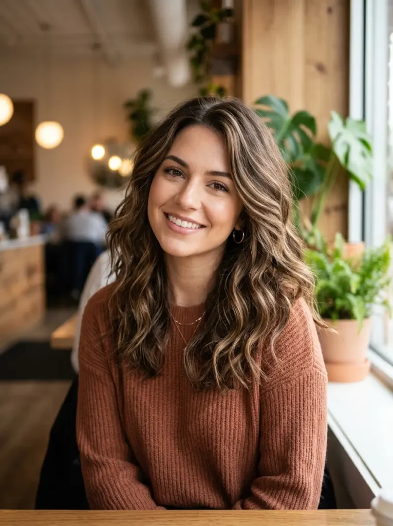 Layered Wavy Medium Length Hair