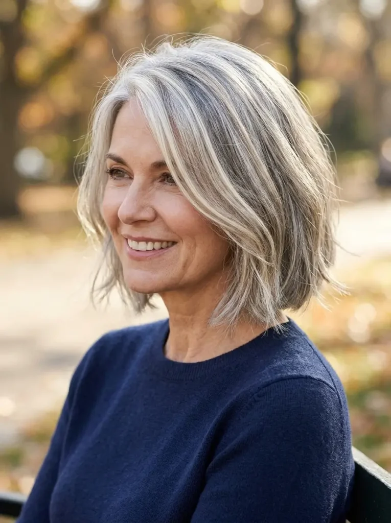 Light Blonde Highlights for Gray Hair