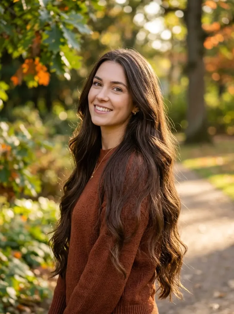 Long Chocolate Brown Hair