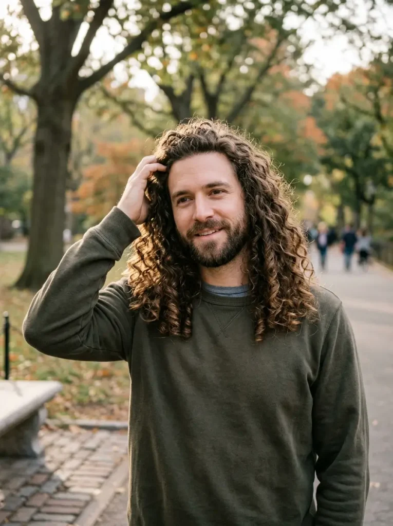 Long, Curly Hair