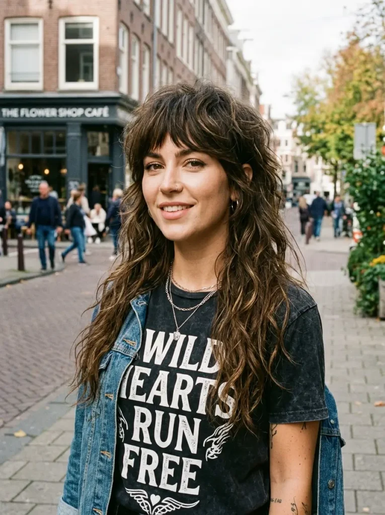Long Shaggy Mullet Hairstyle