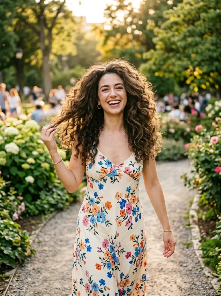 Loose Curls for Playful Volume