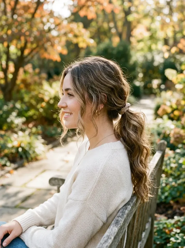 Loose Low Ponytail