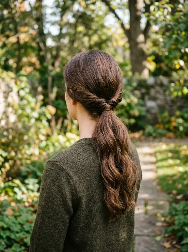 Low Twisted Ponytail