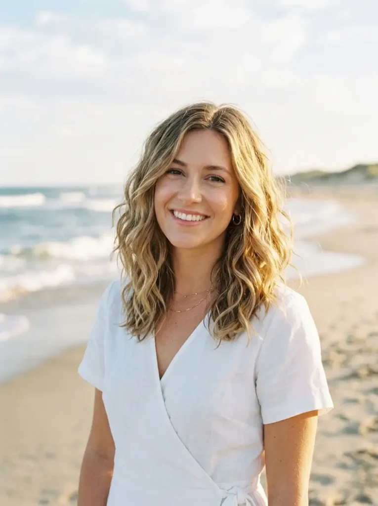Medium Length Hair with Beach Waves