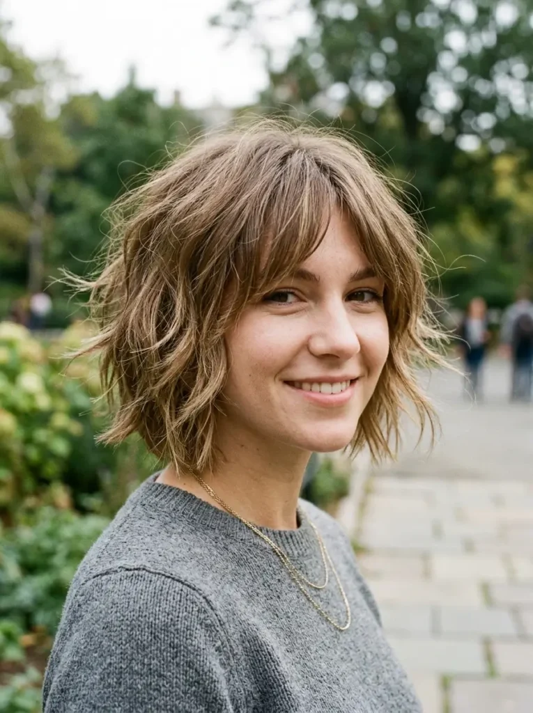 Messy Choppy Bob