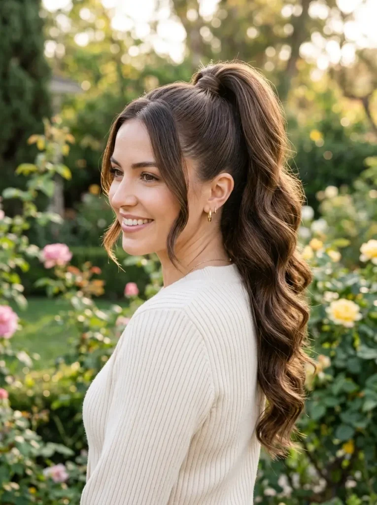 Messy High Ponytail