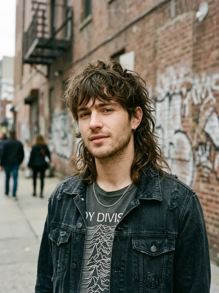 Messy Shaggy Mullet Hairstyle