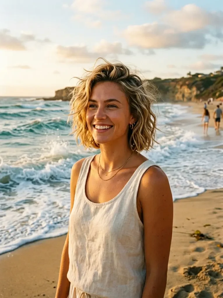 Messy Short Beach Waves