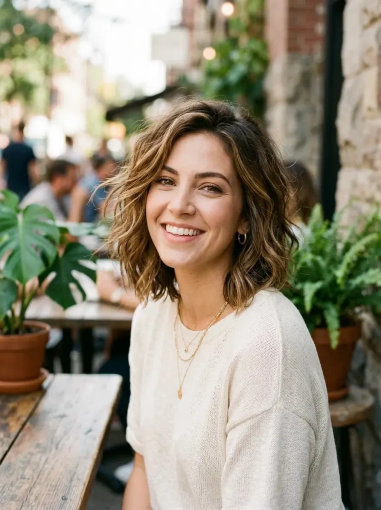 Messy Wavy Bob With Layers