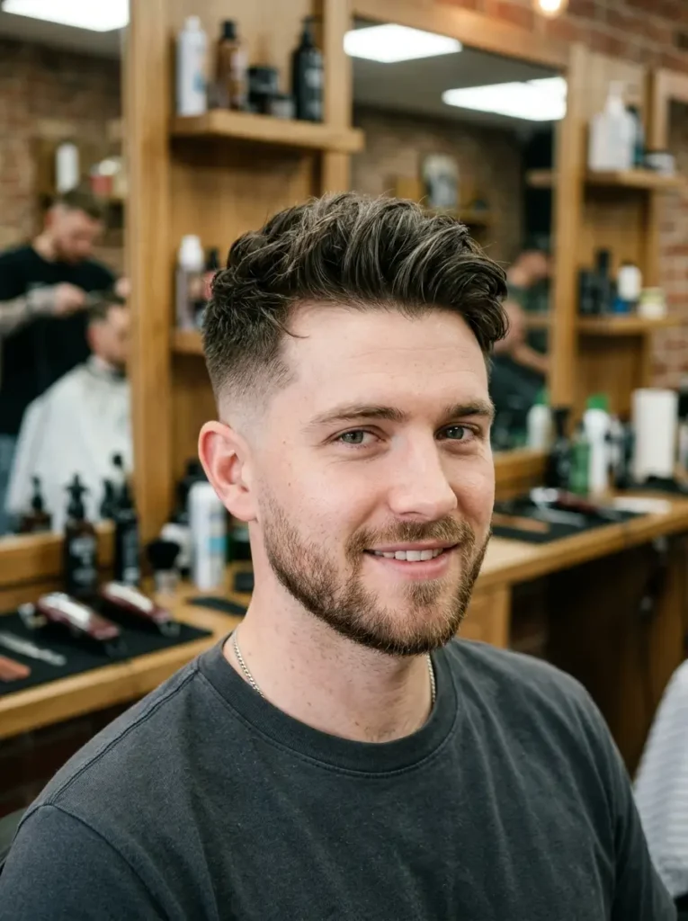 Mid Fade with Textured Top