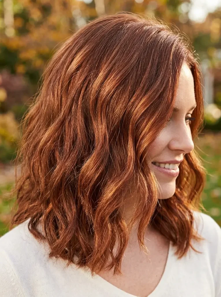 Mid-Length Auburn Hairstyles