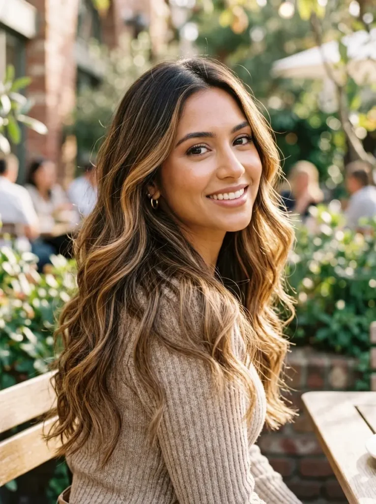Mocha Brown Caramel Balayage