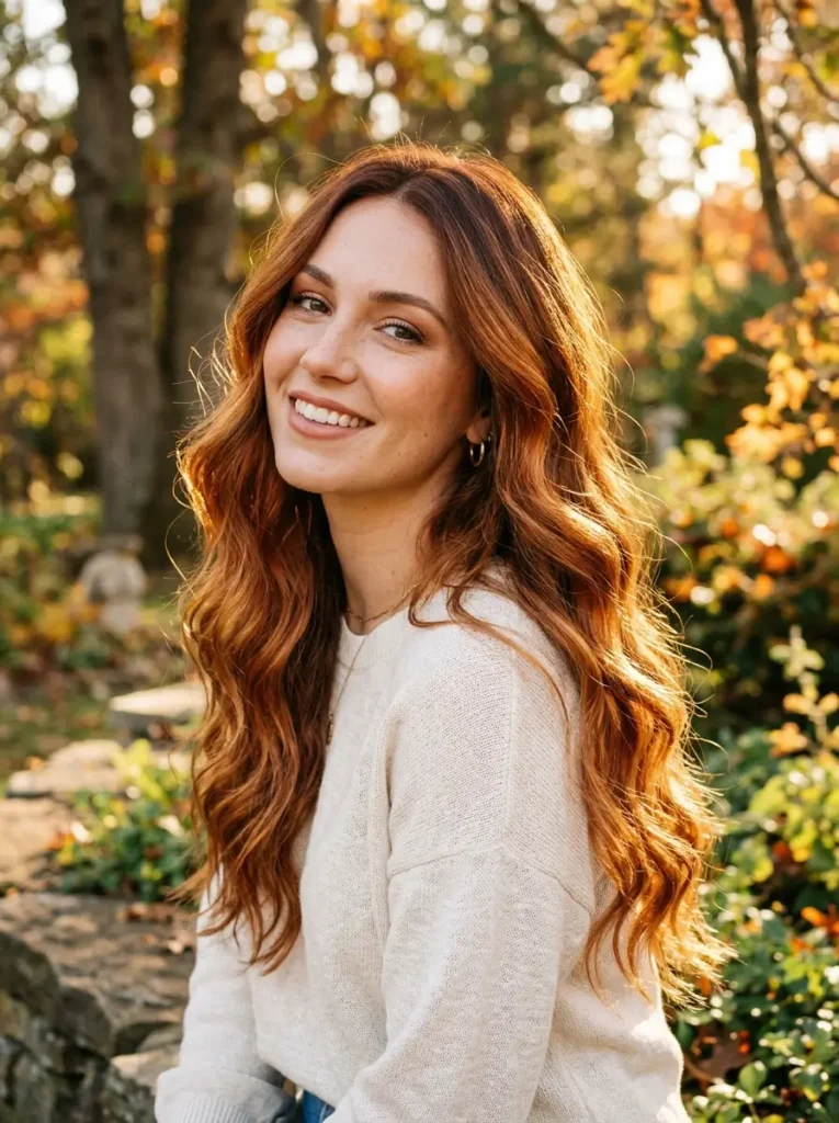 Natural Copper Balayage Glow
