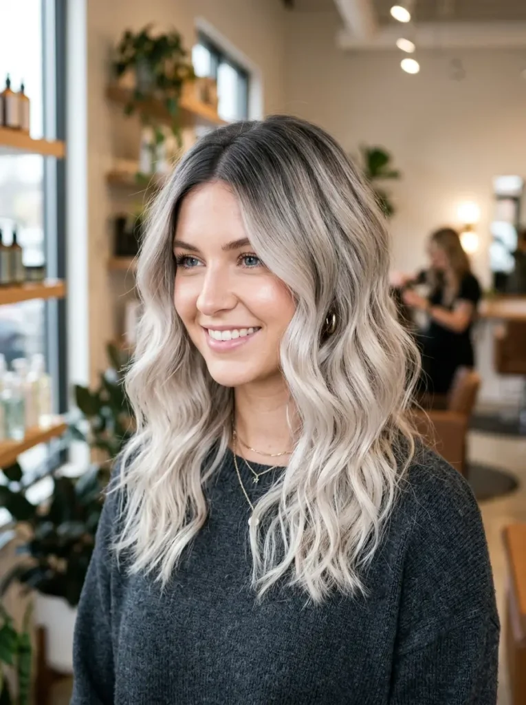 Pearl Blonde with Smoky Roots