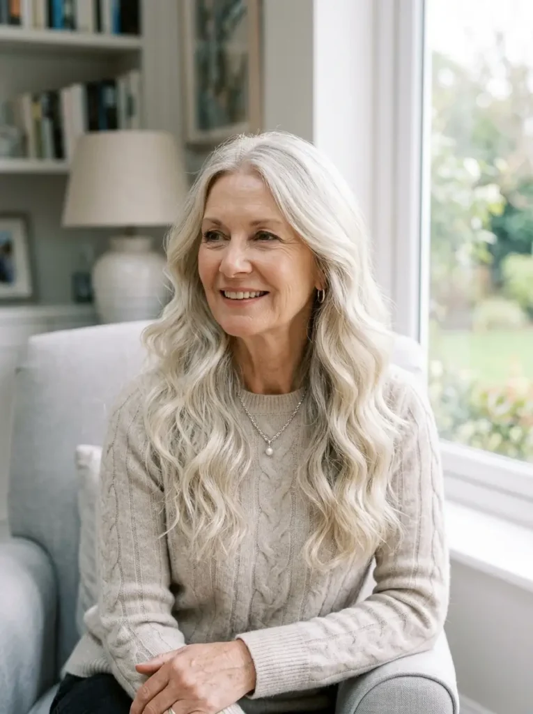 Platinum Blonde Long Waves