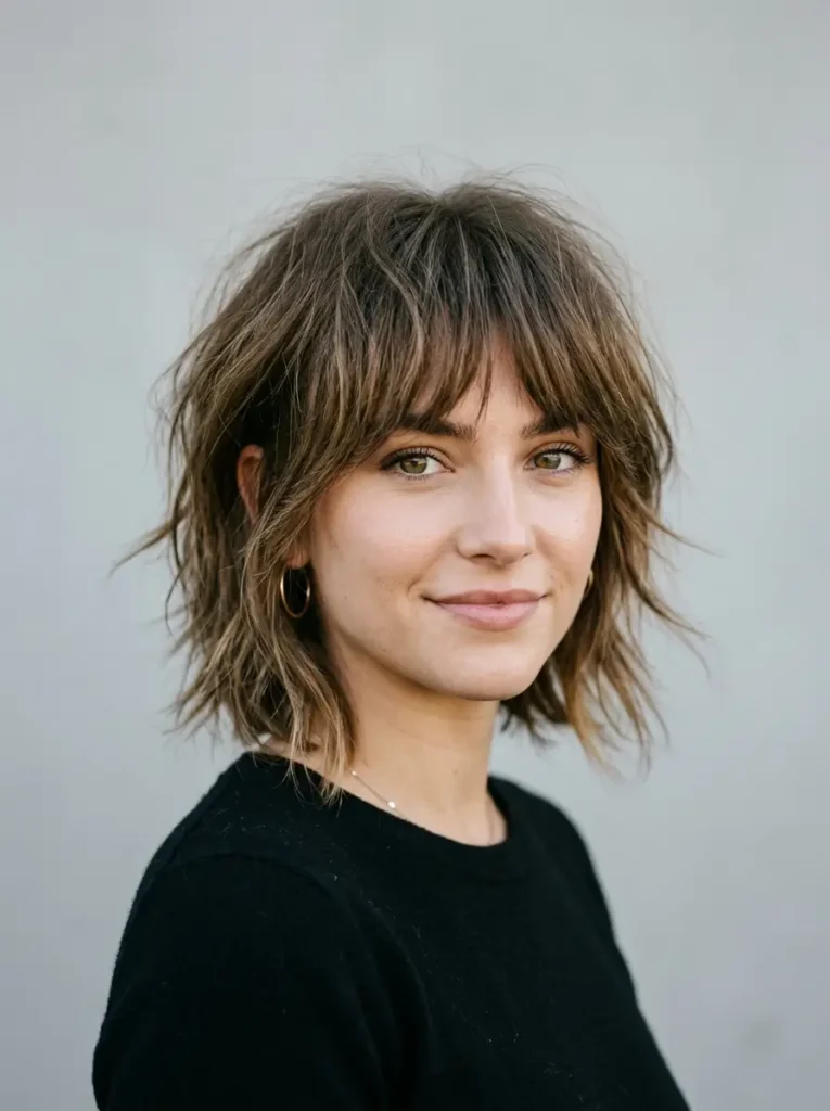 Razor Cut Choppy Bob