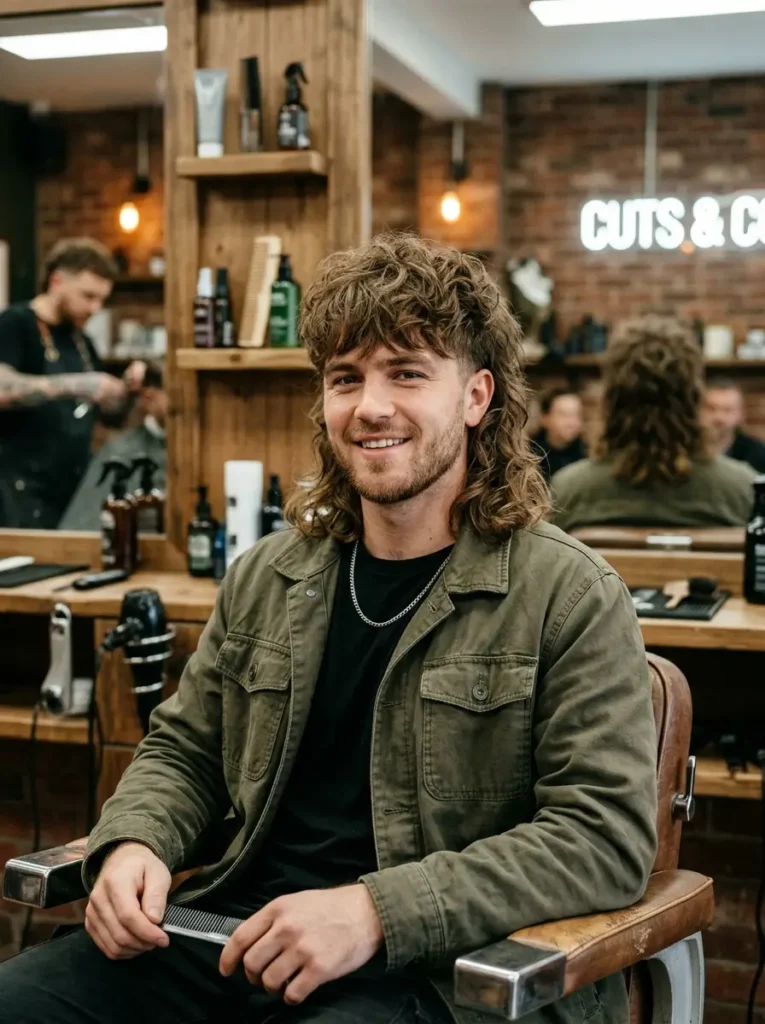 Shaggy Mullet Hairstyle for Men