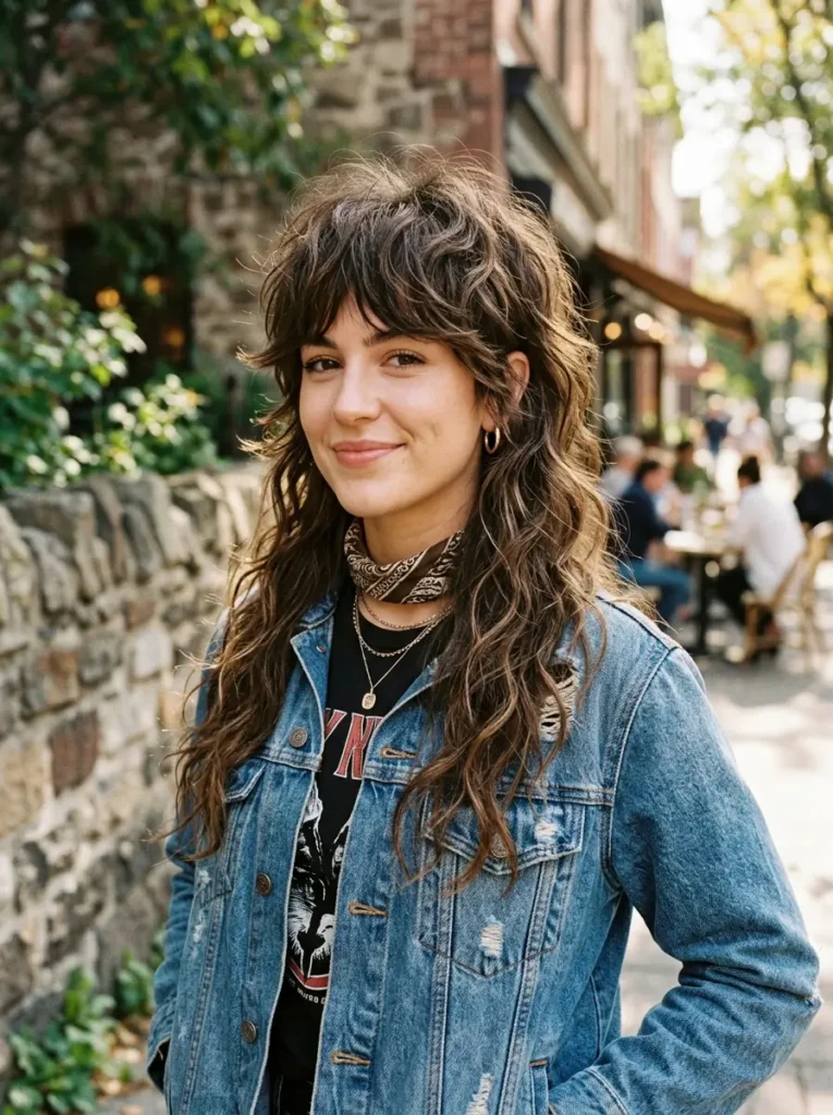 Shaggy Mullet for Thick Hair