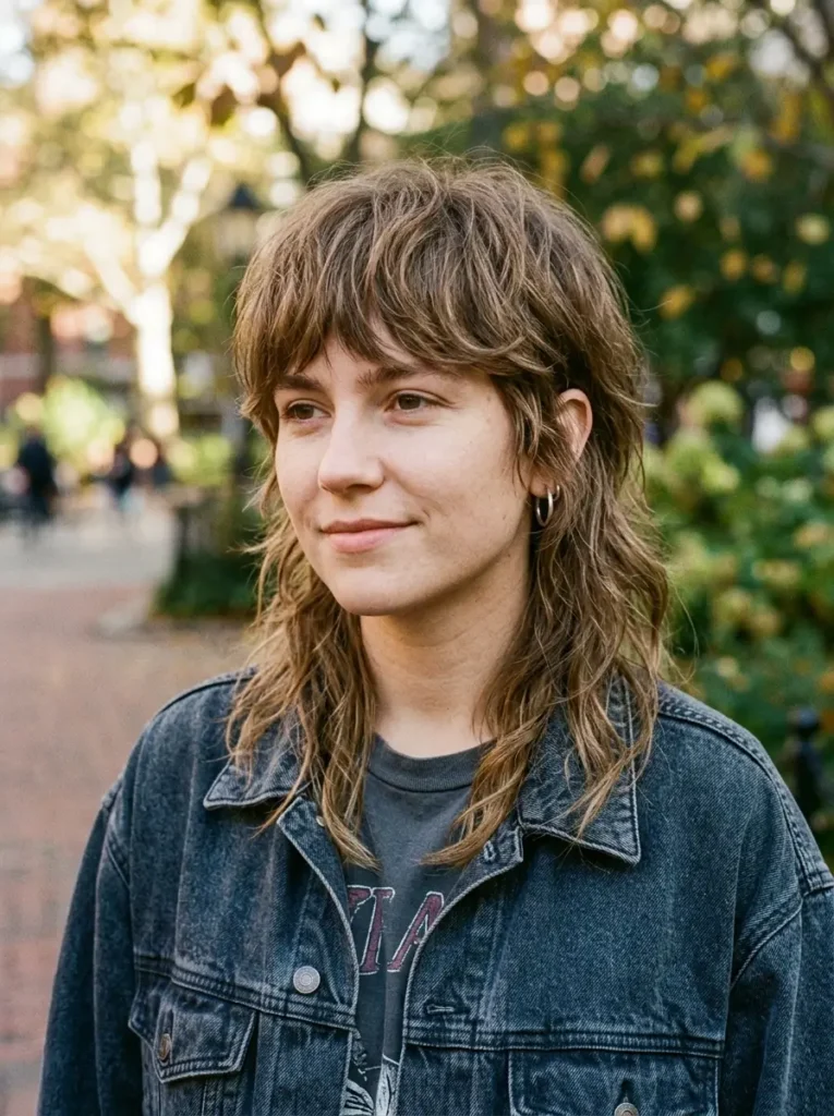 Shaggy Mullet with Bangs