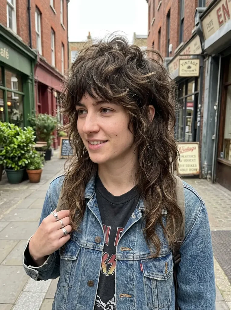 Shaggy Mullet with Volume