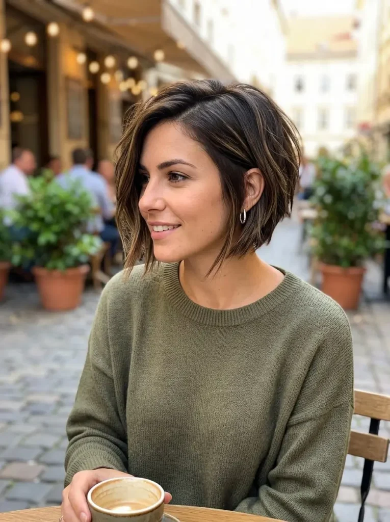Short Asymmetrical Bob