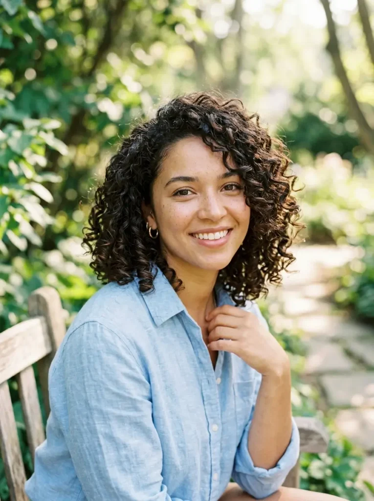 Short Curly Lob