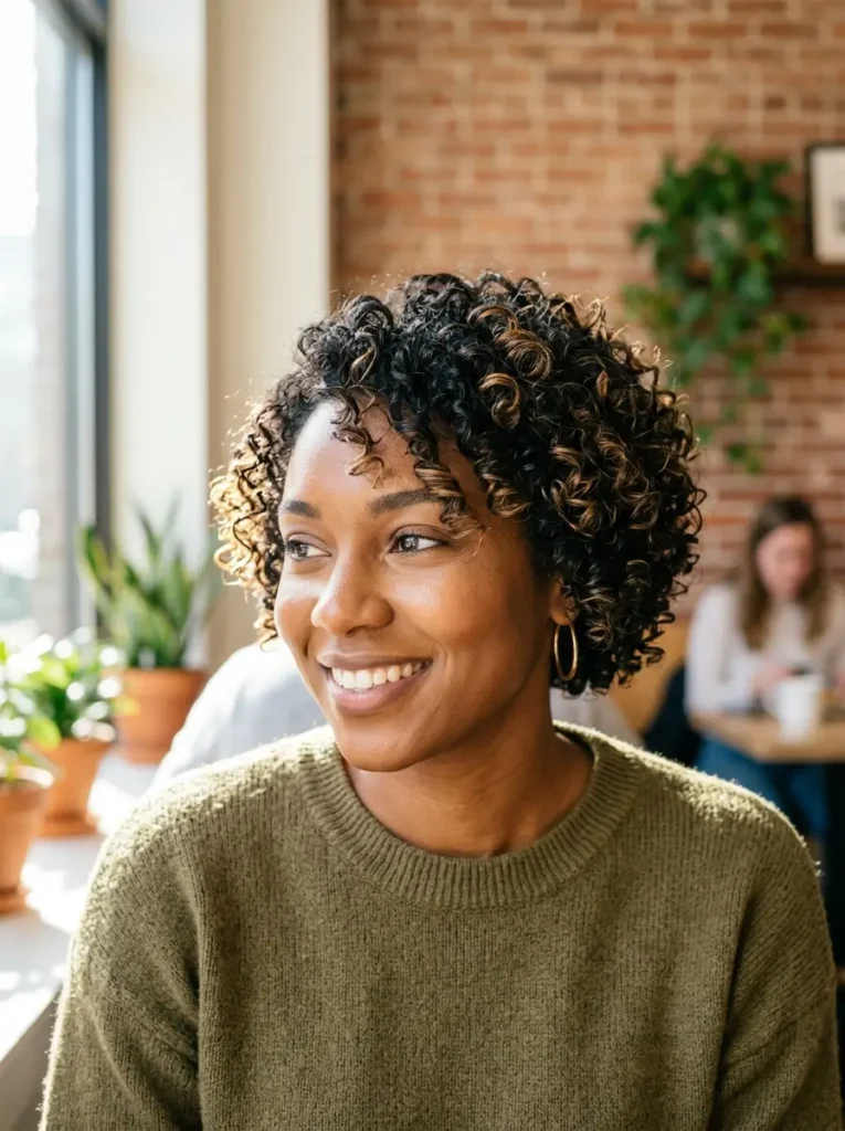 Short Hair with Curls