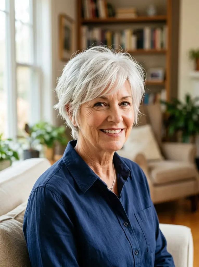 Short Haircuts for Women Over 60 with Fine Hair