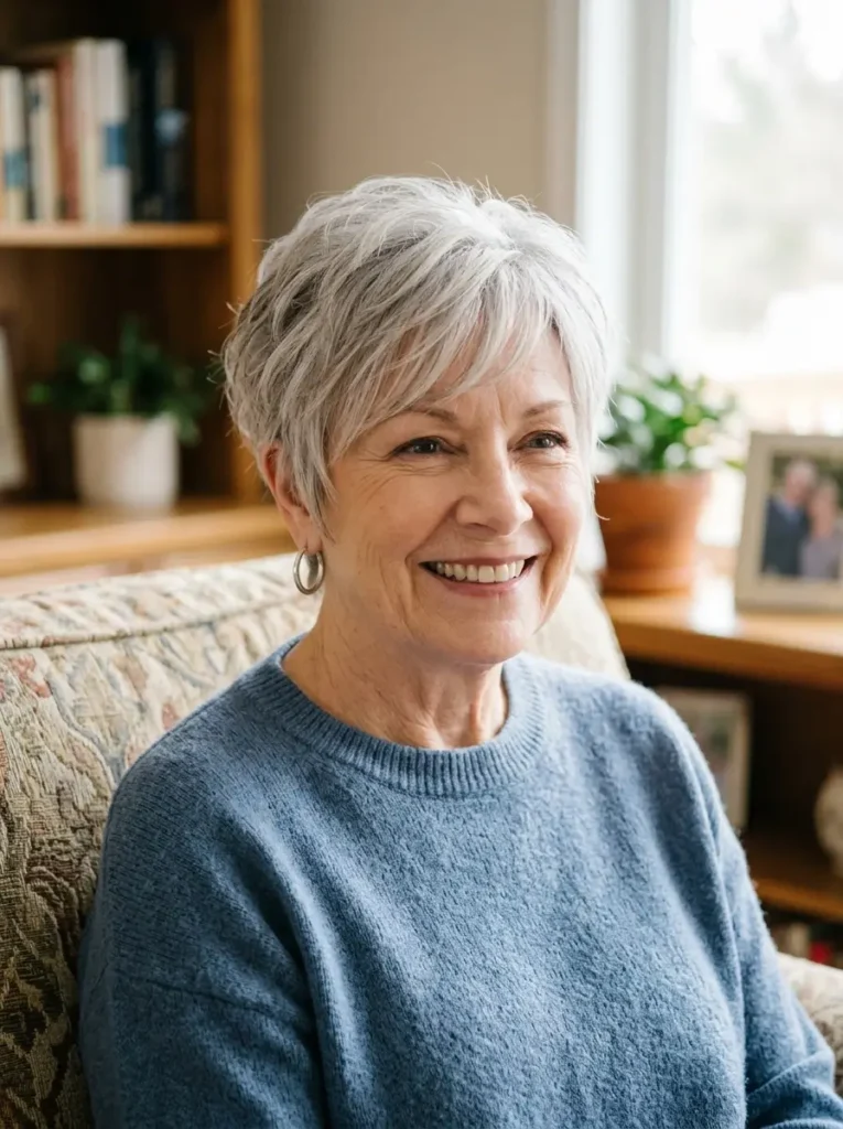 Short Textured Haircuts for Older Women