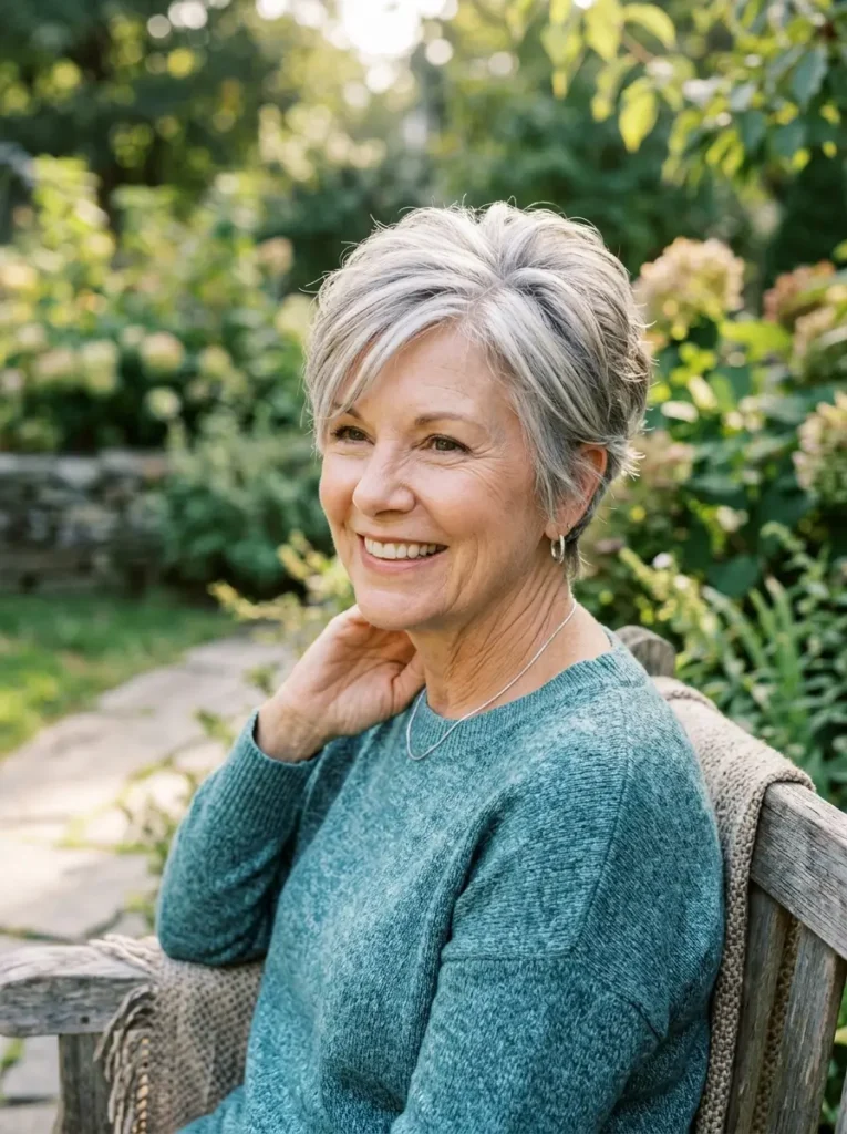 Short Textured Haircuts for Women Over 60