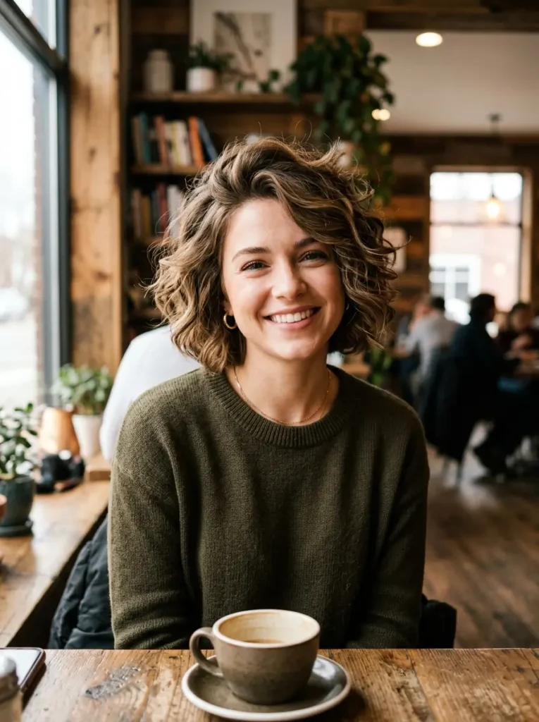 Short Wavy Hair with Volume