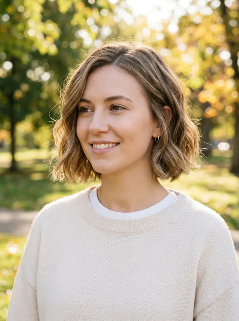 Short Wavy Bob For Fine Hair