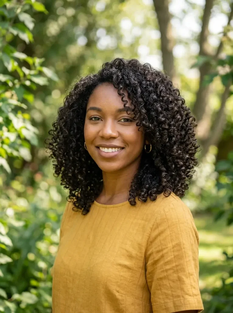 Shoulder-Length Curly Cut