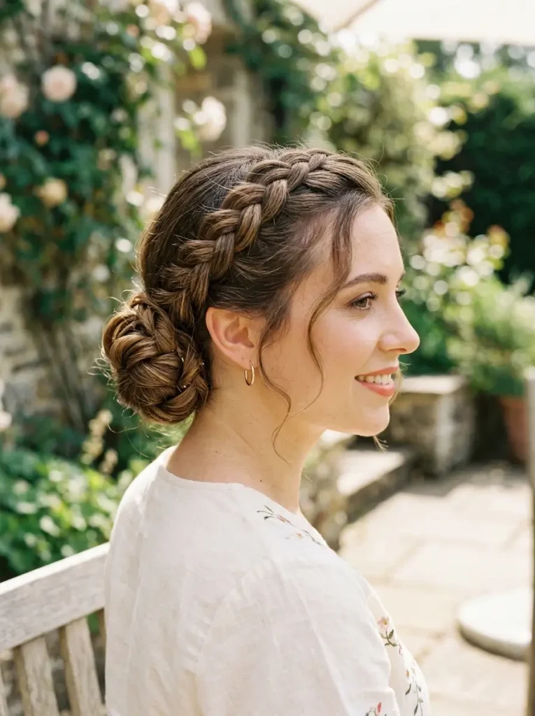 Side Braided Bun Hairstyles